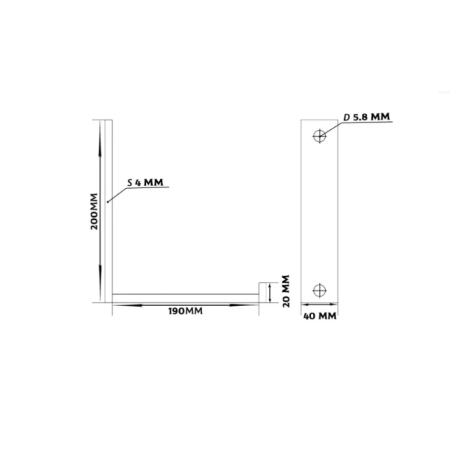 Полиця лофт UGL чорна