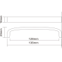 Ручки меблеві DN 45/128 G2 UN 4504/128 хром