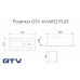 Купити Розетка в стільницю AVARO PLUS 1 розетка SCHUKO USB А+С WC 5W провід 1,5м Алюміній  від Фурнітура GTV - 1