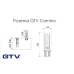 Купити Розетка в стільницю GTV Camino вертикальна на 2 вилки, USB А+С, з індукційною зарядкою, чорна  РОЗЕТКА В СТІЛЬНИЦЮ від Фурнітура GTV - 1