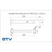 Купити Висувний вішак GTV підсилений L-250 з гачком  від Фурнітура GTV - 1