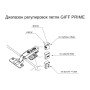 Петля накладна без пружини Clip-on GIFF PRIME d=35 H=0 нікель