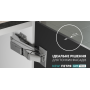 Меблева петля накладна для тонких фасадів з дотягувачем Clip-on 3D GIFF PRIME H=0 нікель