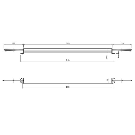 Блок живлення UltraSLIM, 12-60-IP20-2Y, метал. корпус