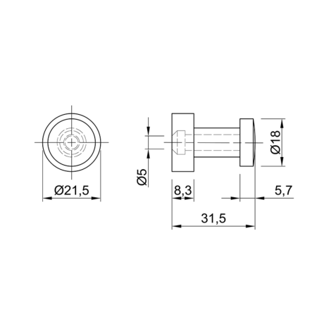 Гачок для одягу Ferro Fiori M 0918 золото