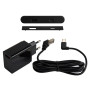 Вбудована USB-розетка овальна Lumine PULSE, 2xUSB A+C (30W), чорний