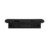 Вбудована USB-розетка овальна Lumine PULSE, 2xUSB A+C (30W), чорний