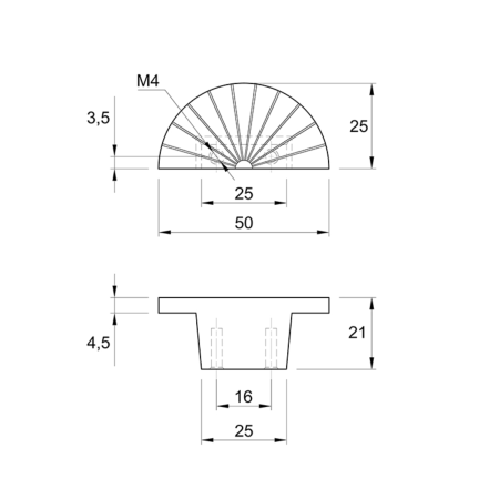 Ручка Marella D 16966.050 золото