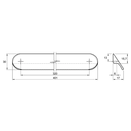 Ручка Ferro Fiori M 0734.320 черный браш