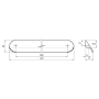 Ручка Ferro Fiori M 0734.320 черный браш