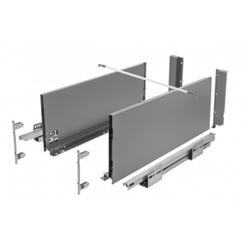 Купити Висувна система AXIS PRO Push to open l-400 мм високий H168 Графіт AXIS PRO графіт GTV висувні ящики від GTV ФУРНІТУРА