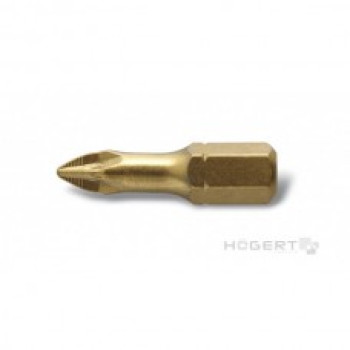 Купити Біт PZ1 25 мм сталь S2 Slim (5 шт) Нітрид титану БІТИ від HOGERT ™