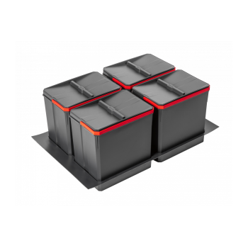 Купить Сегрегатор AxiSpace 800 4х15л МУСОРНОЕ ВЕДРО от GTV ФУРНИТУРА