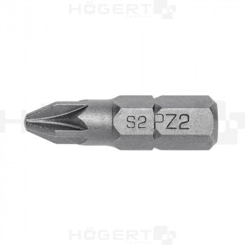 Купити Біт  PZ2 сталь S2 25мм (5 шт) БІТИ від HOGERT ™