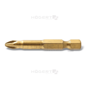 Купити Біт PZ2 50 мм сталь S2 Slim (2 шт) Нітрид титану БІТИ від HOGERT ™