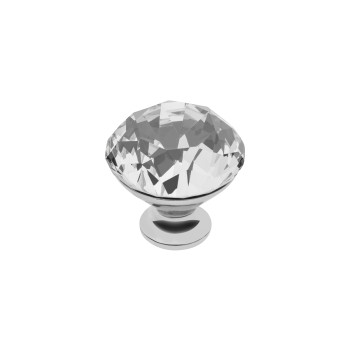 Купить Ручка GTV Crystal Palace CRPB d 40 Хром+Скло СО СТРАЗАМИ И КРИСТАЛЛАМИ от Фурнитура GTV