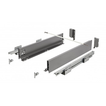 Купити Висувна система AXIS PRO Push to open l-400 мм низький H86 Графіт AXIS PRO графіт GTV висувні ящики від GTV ФУРНІТУРА