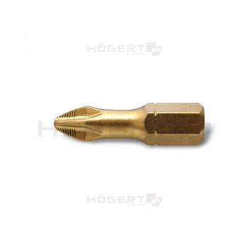 Купити Біт PH2 25 мм сталь S2 Slim (5 шт) Нітрид титану БІТИ від HOGERT ™