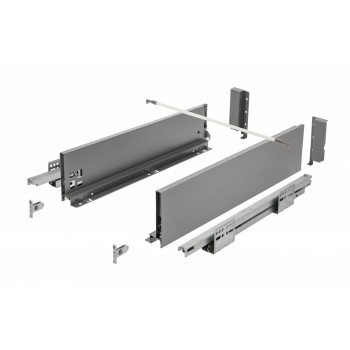 Купити Висувна система AXIS PRO Push to open l-450 мм середній H120 Графіт AXIS PRO графіт GTV висувні ящики від GTV ФУРНІТУРА