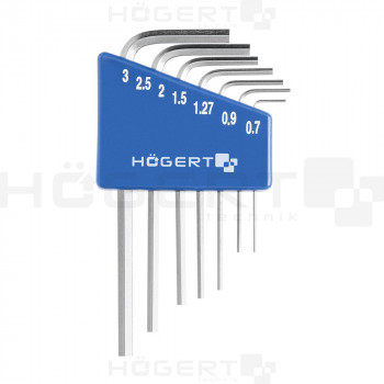 Купити Ключі шестикутні Crv комплект 7 шт КЛЮЧІ ШЕСТИГРАННІ від HOGERT ™