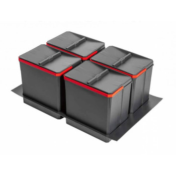 Купить Сегрегатор AxiSpace 900 4х15л МУСОРНОЕ ВЕДРО от GTV ФУРНИТУРА