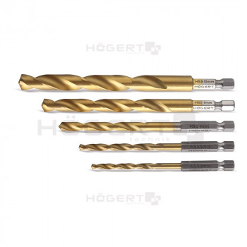 Купити Комплект Сверл для шурупокрута 5 шт. 4,5,6,8,10 СВЕРДЕЛ від HOGERT ™