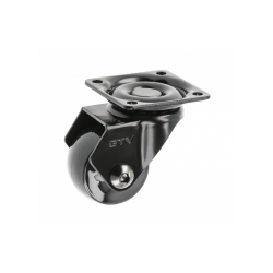 Меблевий ролик CALIBRO d35 40 кг Чорний + Хром
