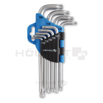 Купити Ключі шестигранні TORX CrV 9 шт КЛЮЧІ ШЕСТИГРАННІ від HOGERT ™