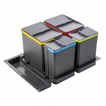 Купити Сегрегатор AxiSpace 700 2х15л + 2х7л ВІДРО ДЛЯ СМІТТЯ від GTV ФУРНІТУРА