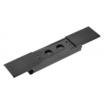 Встраиваемая розетка GTV Prestino горизонтальная 2 вилки, USB А+С, HDMI, RJ45, черная (встраиваемый удлинитель) Встраиваемая розетка GTV Prestino горизонтальная 2 вилки, USB А+С, HDMI, RJ45, черная (встраиваемый удлинитель)