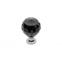 Ручка GTV Crystal Palace CRPA d 30 Хром+Чорне скло