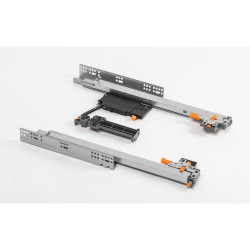 Направляючі MODERN SLIDE PRO нижнього кріплення повного висуву L-500 18 мм SOFT CLOSE + PUSH TO OPEN