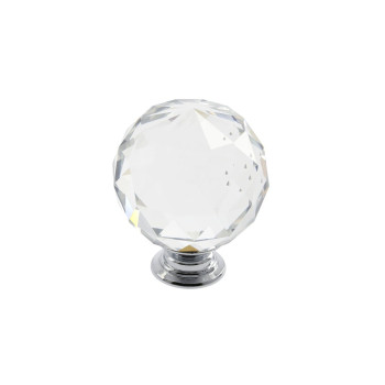 Купити Ручка GTV Crystal Palace CRPJ d 30 Хром+Скло ЗІ СТРАЗАМИ І КРИСТАЛАМИ від Фурнітура GTV