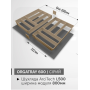 Вкладыш для столовых OrgaTray 600 металлический с ковриком Серый для ArciTech 800*L500 Hettich