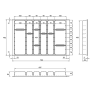 Лоток для приладів OrgaTray 590 800 * L470 Сірий
