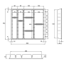 Лоток для столових приборів пластик OrgaTray 590 600 * L470 Сірий