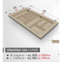 Лоток для приладів OrgaTray 440 W900-801 / L520-441 Сірий
