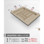 Органайзер для вилок и ложек OrgaTray 440 700*L470-520 Белый