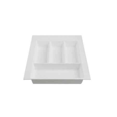 Лоток для столових приборів W=400 (350-290mm) L=500 H=55 білий матовий MULLER