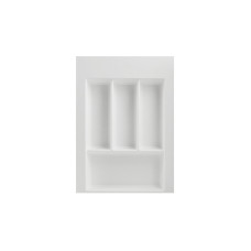 Лоток для столових приборів W=400 (350-290mm) L=500 H=55 білий матовий MULLER