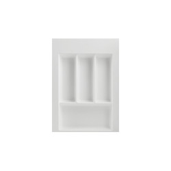 Лоток для столовых приборов W=400 (350-290mm) L=500 H=55 белый матовый MULLER
