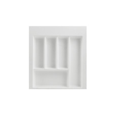 Лоток для столових приборів W=500 (450-390mm) L=500 H=55 білий матовий MULLER
