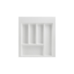 Лоток для столовых приборов W=500 (450-390mm) L=500 H=55 белый матовый MULLER