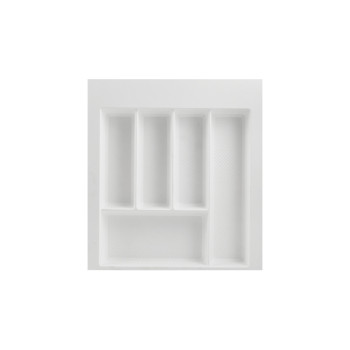 Лоток для столовых приборов W=500 (450-390mm) L=500 H=55 белый матовый MULLER