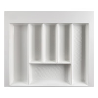Лоток для столовых приборов W=600 (550-490mm) L=500 H=55 белый матовый MULLER