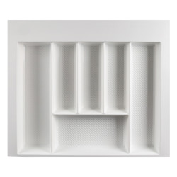 Лоток для столовых приборов W=600 (550-490mm) L=500 H=55 белый матовый MULLER
