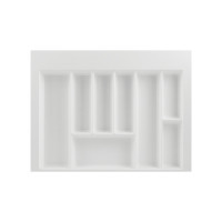 Лоток для столових приборів W=700 (650-590mm) L=500 H=55 білий матовий MULLER