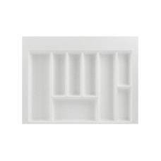 Лоток для столових приборів W=700 (650-590mm) L=500 H=55 білий матовий MULLER