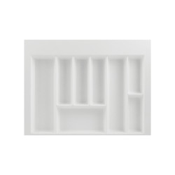 Лоток для столовых приборов W=700 (650-590mm) L=500 H=55 белый матовый MULLER
