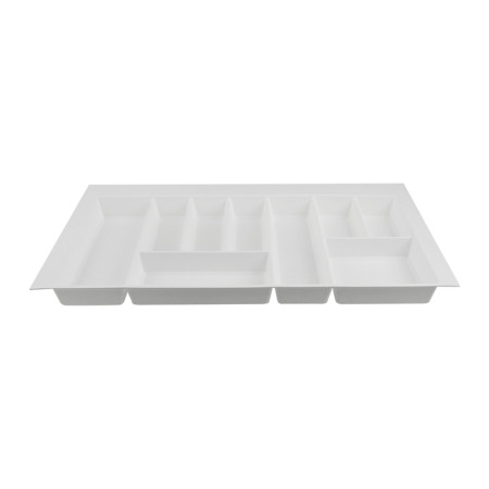 Лоток для столових приборів W=800 (750-690mm) L=500 H=55 білий матовий MULLER